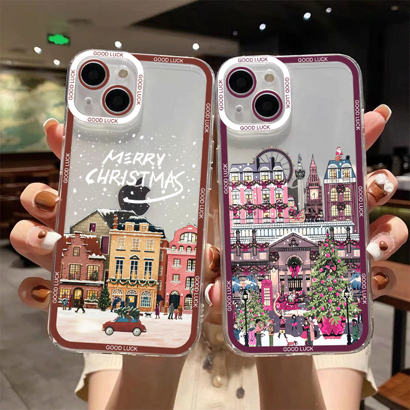 Receipt Printer Thermal - Winter New Year Christmas Street Scenery