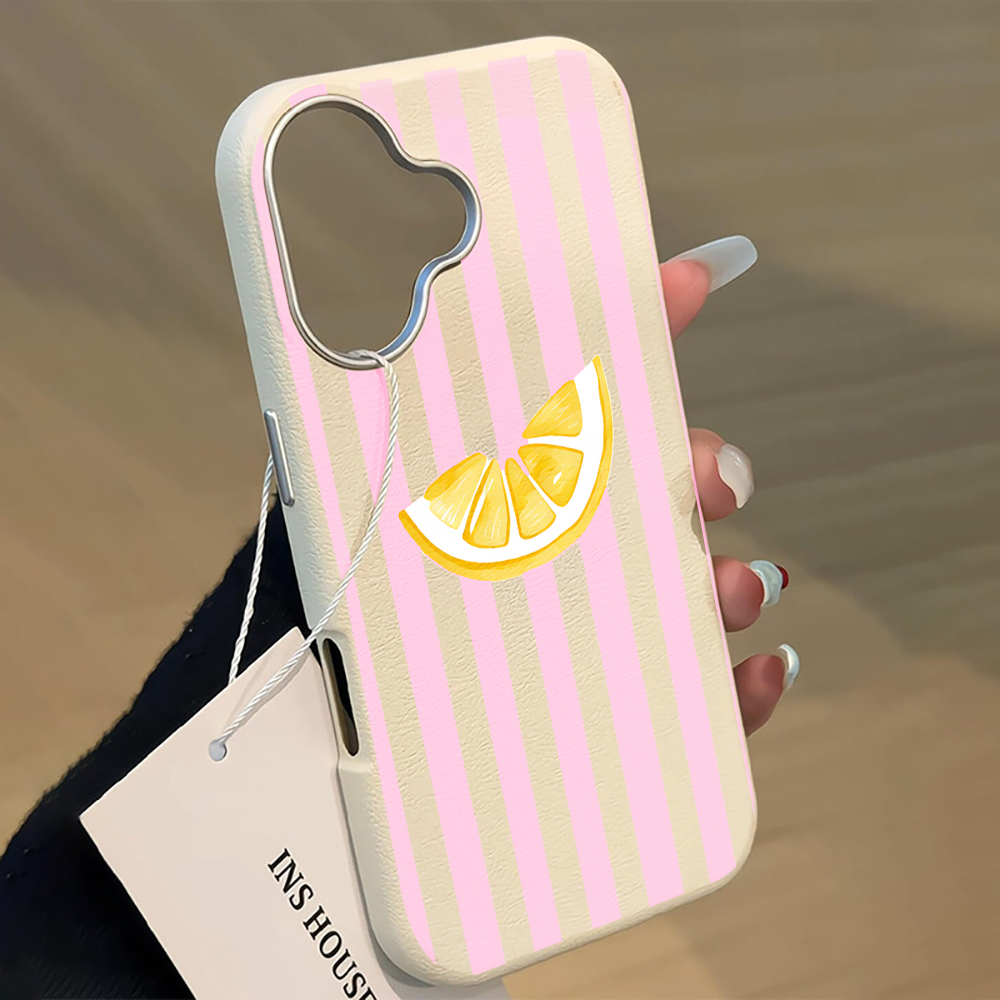 Lemon Pink Stripes Phone Case  - đánh giá và giá Receipt Printer Thermal