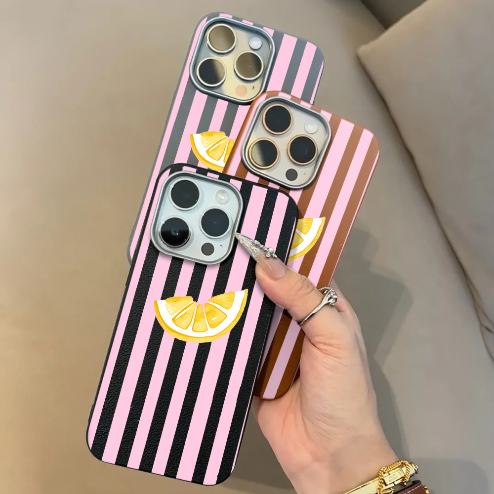 Lemon Pink Stripes Phone Case  - đánh giá và giá Receipt Printer Thermal