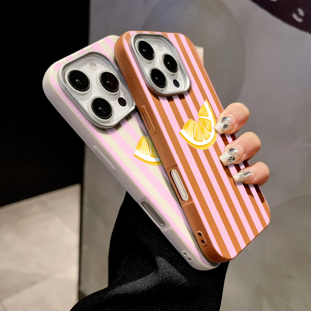 Lemon Pink Stripes Phone Case  - đánh giá và giá Receipt Printer Thermal