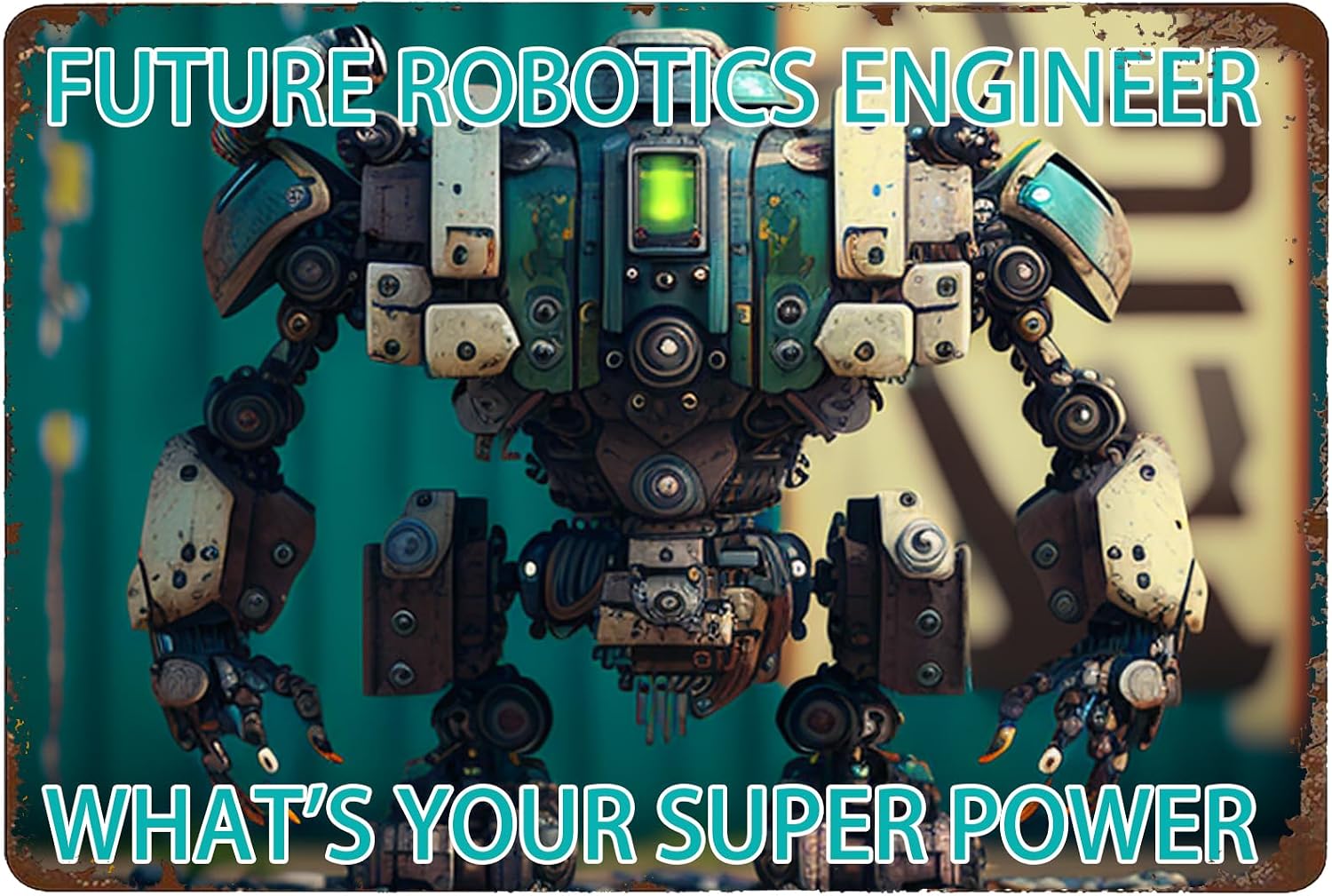 Robotics Engineer Metal Sign 8 - đánh giá và giá Tech Office Engineer
