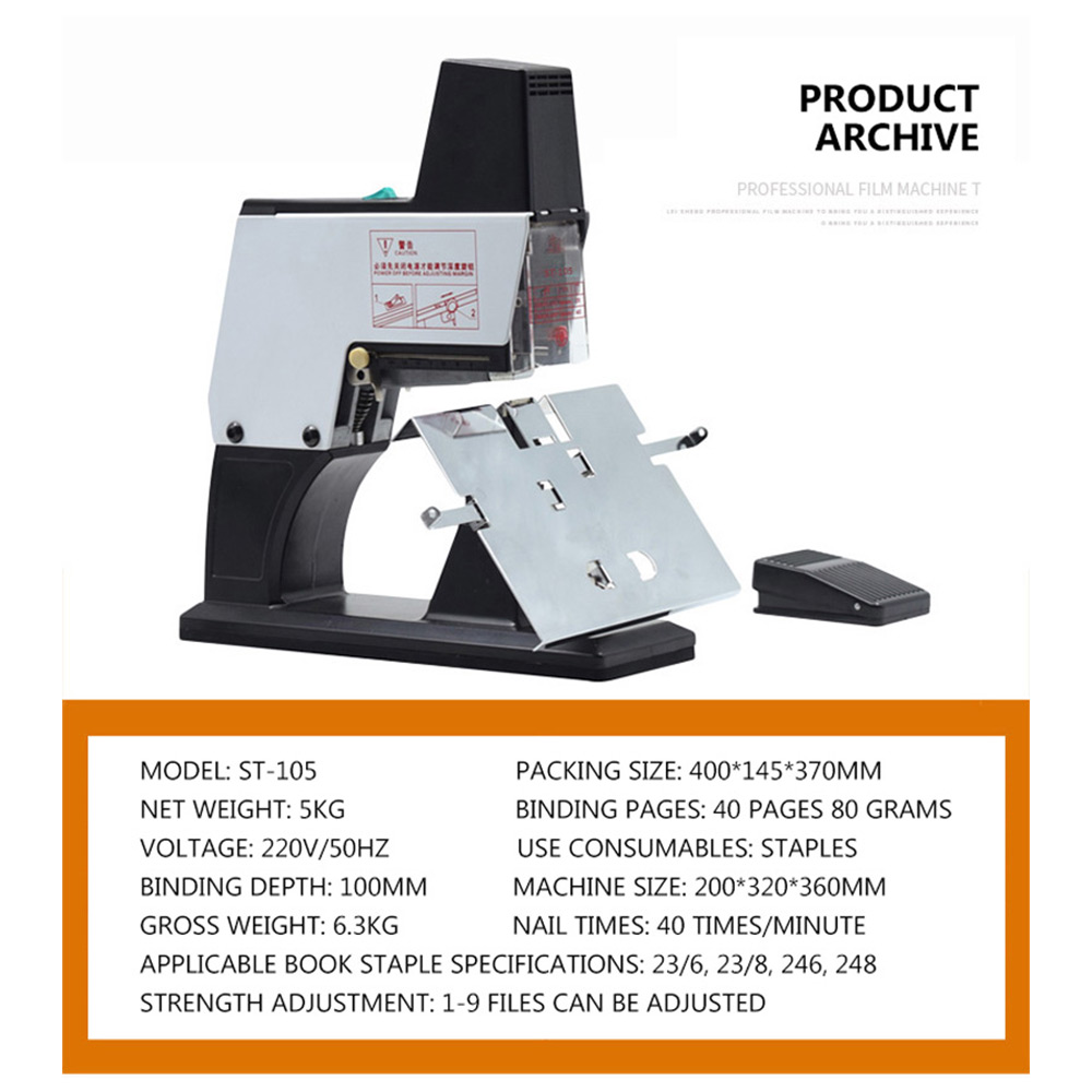 220V ST-105 Electric Text Bind - đánh giá và giá Electric Stapler Heavy